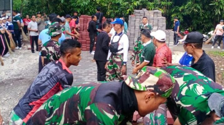 Dalam rangka Tentara Manunggal Membangun Desa (TMMD) Ke-126 TA 2025 Kodim 1611/Badung,sabtu (18/10/2025) 