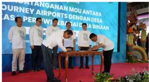 Penandatanganan MoU Dengan Angkasa Pura dan Launching Koperasi Merah Putih Desa Bongkasa Pertiwi