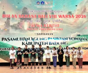 Ketua DPRD Badung Dampingi Bupati Buka Bulan Bahasa Bali ke-VIII Tahun 2026.