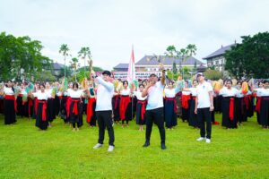 Lepaskan Panah, Wabup dan Ketua DPRD Badung Resmi Buka Porsenijar Badung 2026