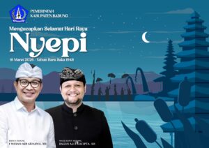 Pemerintah Kabupaten Badung Mengucapkan Selamat Hari Raya Nyepi 19 Maret 2026 / Tahun Baru Saka 1948