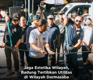 Jaga Estetika Wilayah, Badung Tertibkan Utilitas di Wilayah Darmasaba