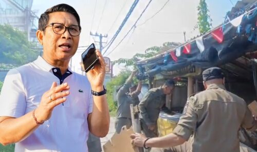 Tindak Lanjuti Arahan Bupati Saat Cfd, Satpol Pp Badung Bongkar Bangunan Liar Di Kerobokan