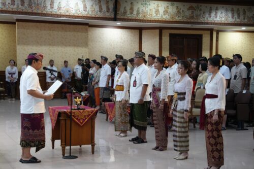 Lantik 163 Pejabat Pemkab Badung, Bupati Adi Arnawa Tekankan Kinerja, Tanggung Jawab Dan Amanah Dalam Menjalankan Tugas