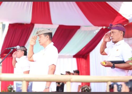 Khidmat Proklamasi, Wakil Ketua I DPRD Badung Bacakan Teks Proklamasi pada HUT ke-81 Kemerdekaan RI.