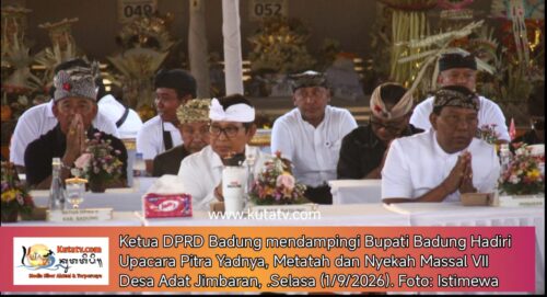 Ketua DPRD Badung Hadiri Upacara Pitra Yadnya, Metatah dan Nyekah Massal VII Desa Adat Jimbaran.