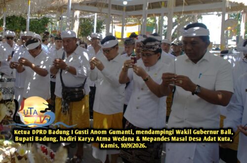 DPRD Badung Hadiri Upacara Atma Wedana dan Manusa Yadnya di Desa Adat Kuta.