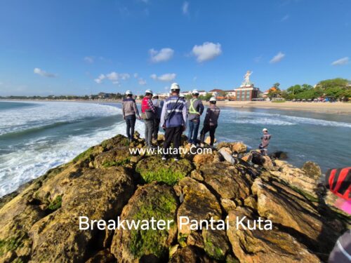 Pasca Diterjang Gelombang Pasang, Tiga Batu Breakwater 5 Pantai Kuta Lepas, BWS Pastikan Struktur Tetap Aman dan Berfungsi