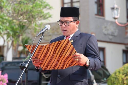 Upacara Peringatan Hari Kesaktian Pancasila, I Made Wijaya membacakan Ikrar Peringatan Hari Kesaktian Pancasila